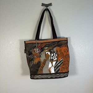 Laurel Burch Horses Moroccan Mares Arabian Mustang Tote Bag Purse Artsy Eclectic